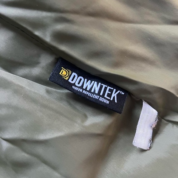 L.L. Bean Olive Quilted Hooded Puffer Coat - Picture 5 of 9